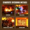 LUMIBRICKS Western Saloon - Wild West modular building set with LED lights, 2,016 pieces — 3 LUMIBRICKS Western Saloon - Wild West modular building set with LED lights, 2,016 pieces — 3