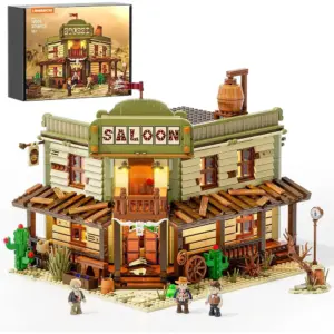 LUMIBRICKS Western Saloon - taverna del Far West con illuminazione LED — 1