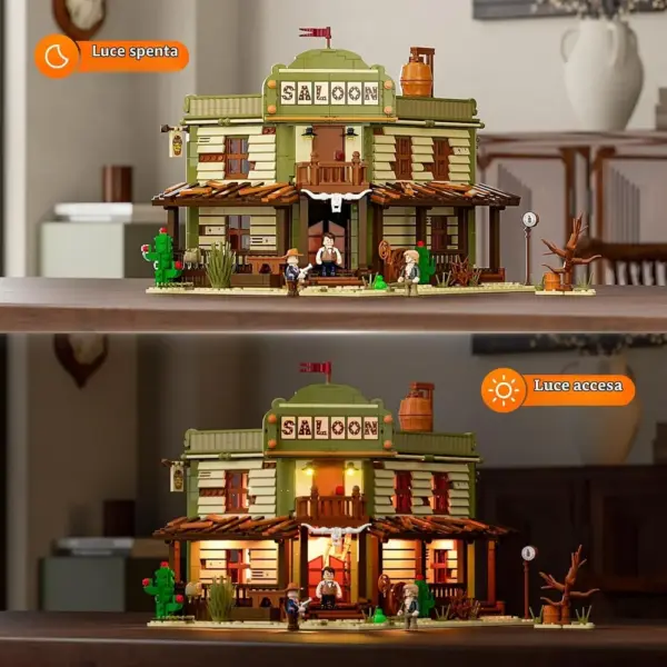 LUMIBRICKS Western Saloon - taverna del Far West con illuminazione LED — 4 LUMIBRICKS Western Saloon - taverna del Far West con illuminazione LED — 4