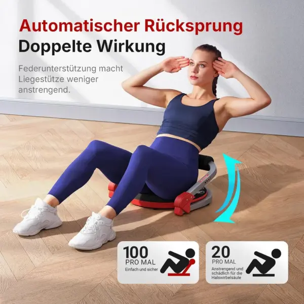 MERACH Core 8-in-1 - Klappbarer Bauchtrainer mit Rückstoßfeder — 2 MERACH Core 8-in-1 - Klappbarer Bauchtrainer mit Rückstoßfeder — 2