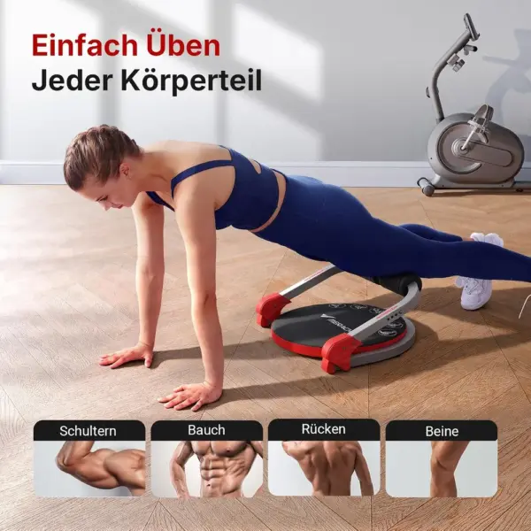 MERACH Core 8-in-1 - Klappbarer Bauchtrainer mit Rückstoßfeder — 4 MERACH Core 8-in-1 - Klappbarer Bauchtrainer mit Rückstoßfeder — 4