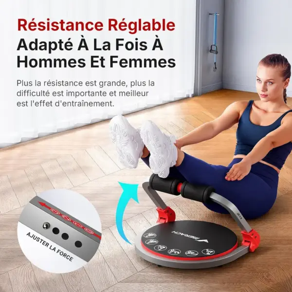 MERACH Ab Machine 8-en-1 - Appareil abdominal pliable à ressort — 3 MERACH Ab Machine 8-en-1 - Appareil abdominal pliable à ressort — 3