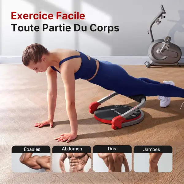 MERACH Ab Machine 8-en-1 - Appareil abdominal pliable à ressort — 4 MERACH Ab Machine 8-en-1 - Appareil abdominal pliable à ressort — 4