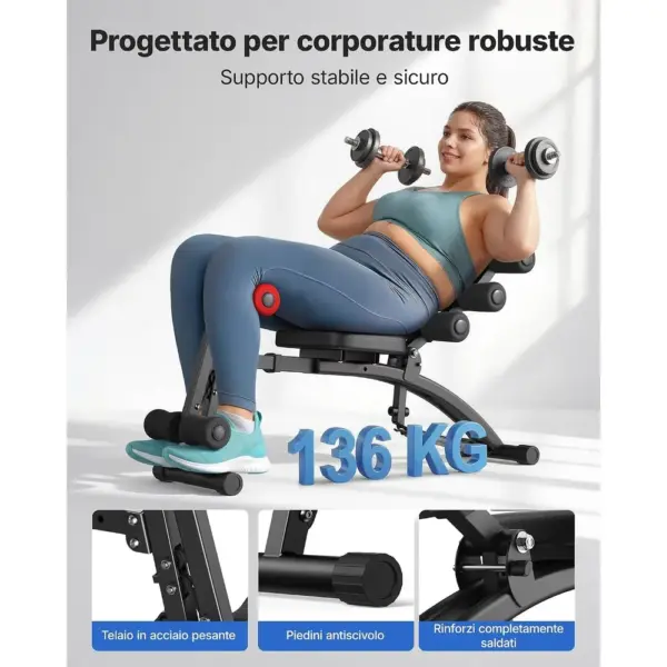 MERACH MR-2415 - Panca per addominali regolabile — 4 MERACH MR-2415 - Panca per addominali regolabile — 4