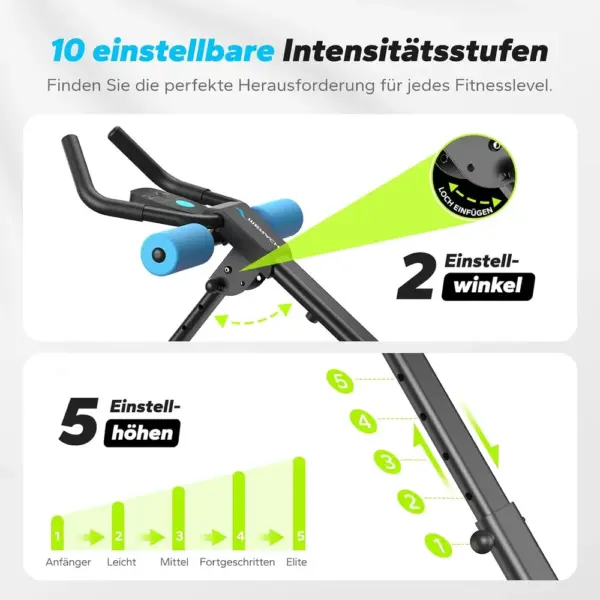 MERACH 2314 - Klappbarer Bauchtrainer mit LCD und Rollen — 3 MERACH 2314 - Klappbarer Bauchtrainer mit LCD und Rollen — 3