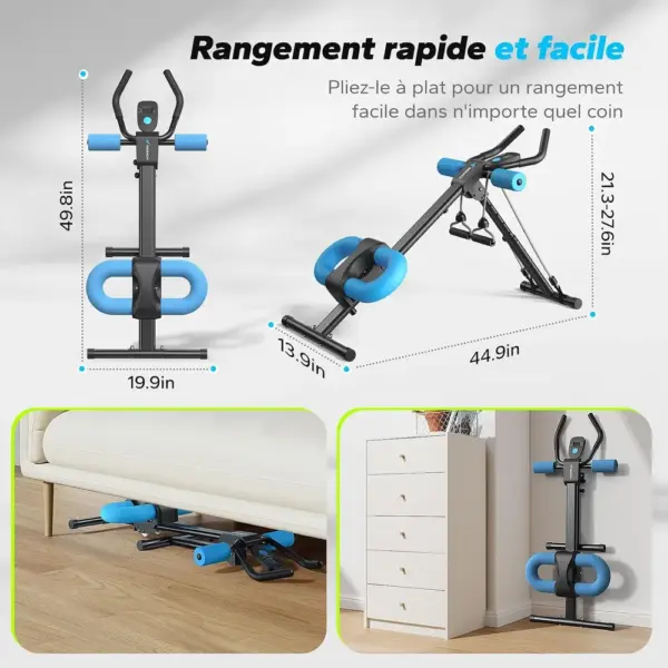 MERACH 2314 - Entraîneur abdominal pliable avec écran LCD — 5 MERACH 2314 - Entraîneur abdominal pliable avec écran LCD — 5