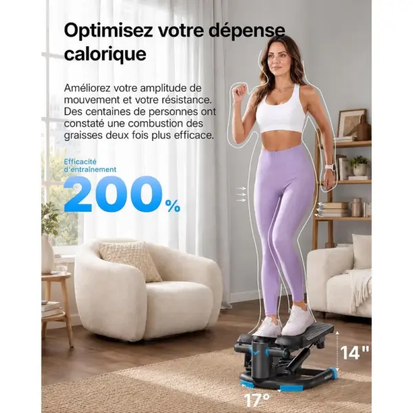 MERACH MR-2403 - Mini stepper 2 en 1 avec bandes — 3 MERACH MR-2403 - Mini stepper 2 en 1 avec bandes — 3