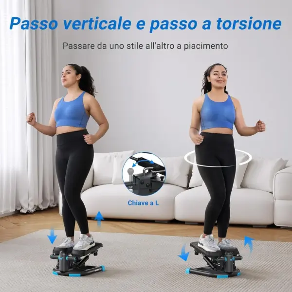 MERACH MR-2403 - Mini stepper 2 in 1 verticale e rotante — 2 MERACH MR-2403 - Mini stepper 2 in 1 verticale e rotante — 2