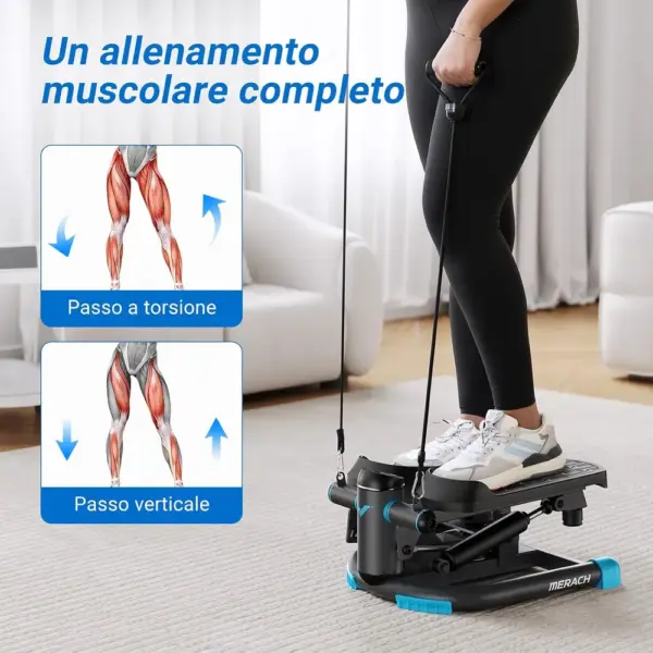 MERACH MR-2403 - Mini stepper 2 in 1 verticale e rotante — 3 MERACH MR-2403 - Mini stepper 2 in 1 verticale e rotante — 3