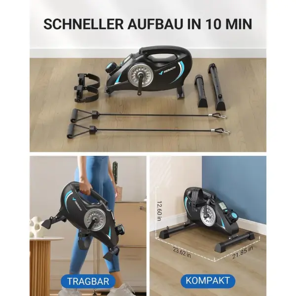 MERACH S04 - Pedaltrainer für Arme und Beine mit 16 Magnetstufen — 5 MERACH S04 - Pedaltrainer für Arme und Beine mit 16 Magnetstufen — 5