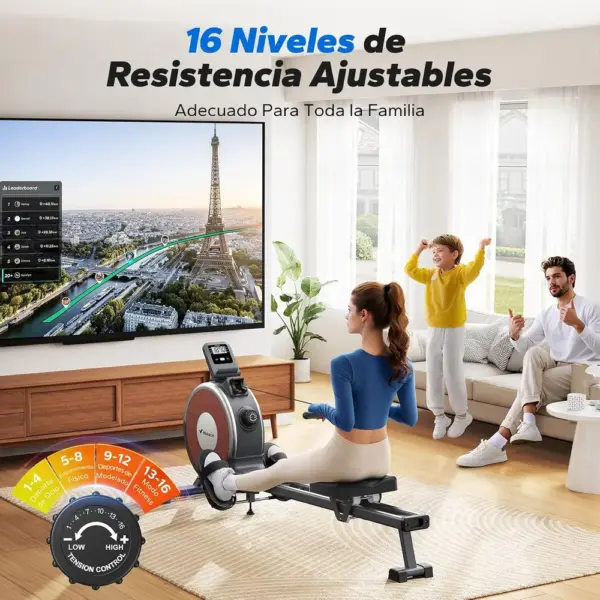 MERACH MR-R02B7 - Máquina de remo magnética de doble riel — 5 MERACH MR-R02B7 - Máquina de remo magnética de doble riel — 5