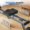 MERACH MR-R02B7 - Rameur magnétique double rail 16 niveaux — 3 MERACH MR-R02B7 - Rameur magnétique double rail 16 niveaux — 3