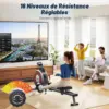 MERACH MR-R02B7 - Rameur magnétique double rail 16 niveaux — 5 MERACH MR-R02B7 - Rameur magnétique double rail 16 niveaux — 5