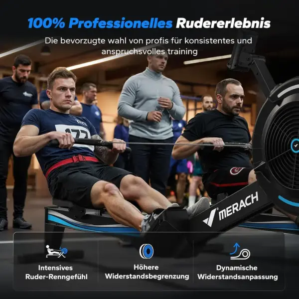 MERACH MR-R11 - Luftwiderstand-Rudergerät mit 10 Stufen und App — 2 MERACH MR-R11 - Luftwiderstand-Rudergerät mit 10 Stufen und App — 2