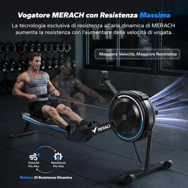 MERACH MR-R11 - Vogatore ad aria professionale — 3 MERACH MR-R11 - Vogatore ad aria professionale — 3