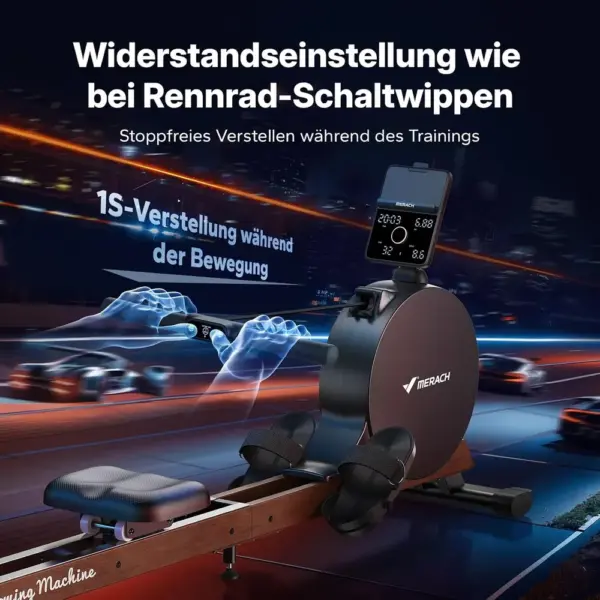 MERACH Novarow Q3 - Magnet-Rudergerät mit 60 kg Widerstand ohne Netzteil — 5 MERACH Novarow Q3 - Magnet-Rudergerät mit 60 kg Widerstand ohne Netzteil — 5