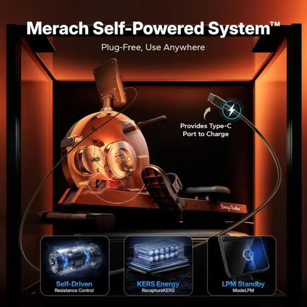 MERACH NovaRow Q3 - self-powered rowing machine, 60 kg — 3 MERACH NovaRow Q3 - self-powered rowing machine, 60 kg — 3