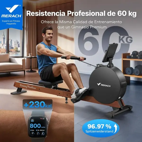 MERACH Novarow Q3 - Máquina de remo autoalimentada de 60 kg — 2 MERACH Novarow Q3 - Máquina de remo autoalimentada de 60 kg — 2