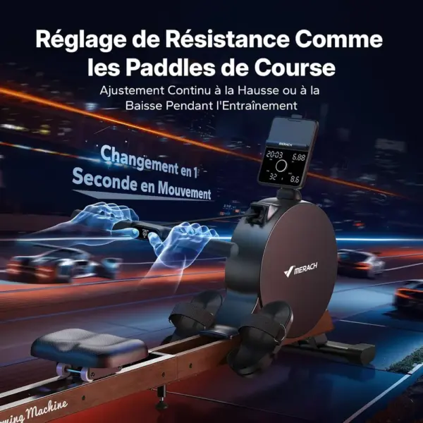 MERACH MR-R21B2 - Rameur auto-alimenté 60 kg de résistance — 5 MERACH MR-R21B2 - Rameur auto-alimenté 60 kg de résistance — 5