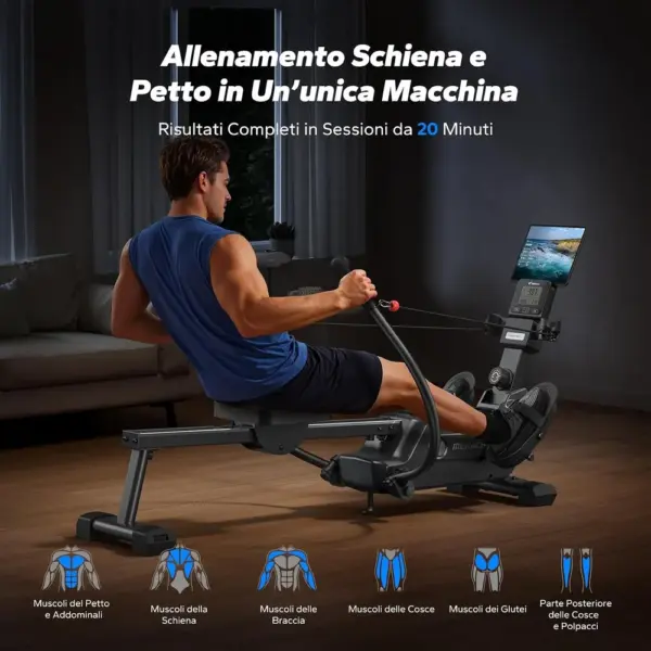 MERACH MR-R26 - Vogatore magnetico a doppio remo — 4 MERACH MR-R26 - Vogatore magnetico a doppio remo — 4