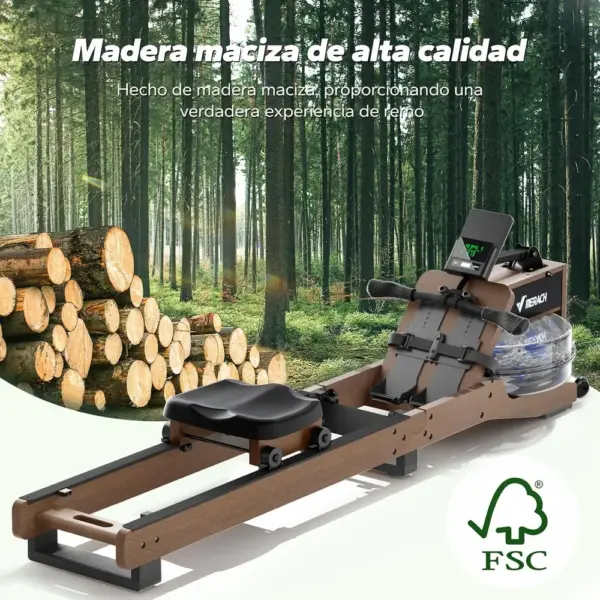 MERACH MR-R23 - Máquina de remo de agua de madera — 2 MERACH MR-R23 - Máquina de remo de agua de madera — 2