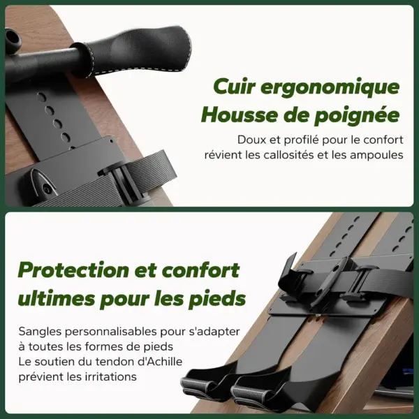 MERACH MR-R23 - Rameur à eau pliable en bois d’hévéa — 5 MERACH MR-R23 - Rameur à eau pliable en bois d’hévéa — 5