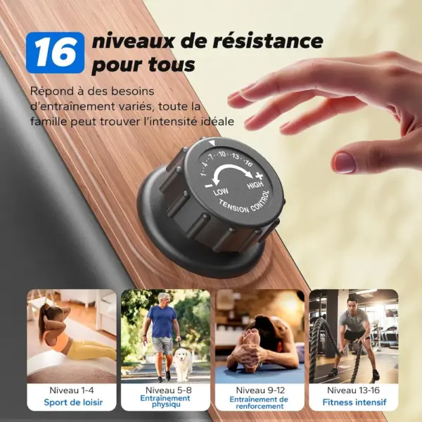 MERACH MR-R15 - Rameur magnétique rail allongé 130 cm — 3 MERACH MR-R15 - Rameur magnétique rail allongé 130 cm — 3