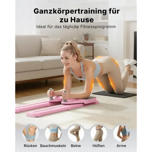 MERACH 2494P1 - Klappbares 5-in-1 Pilates-Reformer-Board — 5 MERACH 2494P1 - Klappbares 5-in-1 Pilates-Reformer-Board — 5