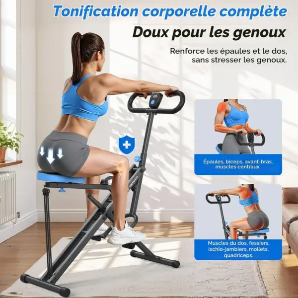 MERACH R07H1 - Machine à squats et rameur 2 en 1 — 2 MERACH R07H1 - Machine à squats et rameur 2 en 1 — 2