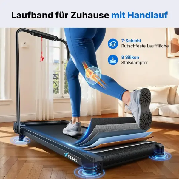 MERACH T19B3 - 3-in-1 Walking Pad mit Handlauf, bis 12 km/h — 5 MERACH T19B3 - 3-in-1 Walking Pad mit Handlauf, bis 12 km/h — 5