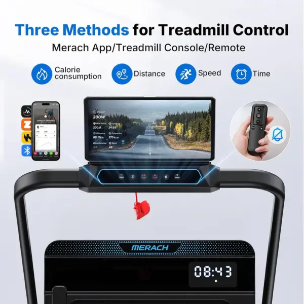 MERACH T19B3 - 2-in-1 folding walking pad, 6% incline — 4 MERACH T19B3 - 2-in-1 folding walking pad, 6% incline — 4