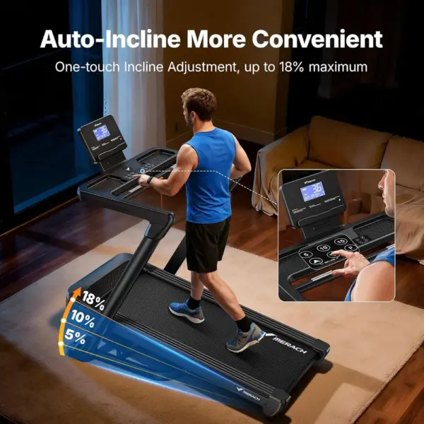 MERACH T31 - folding treadmill, 18% auto incline — 2 MERACH T31 - folding treadmill, 18% auto incline — 2