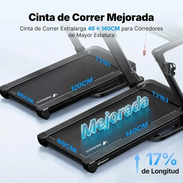 MERACH T31 - Cinta de correr con inclinación automática de 18 niveles — 2 MERACH T31 - Cinta de correr con inclinación automática de 18 niveles — 2