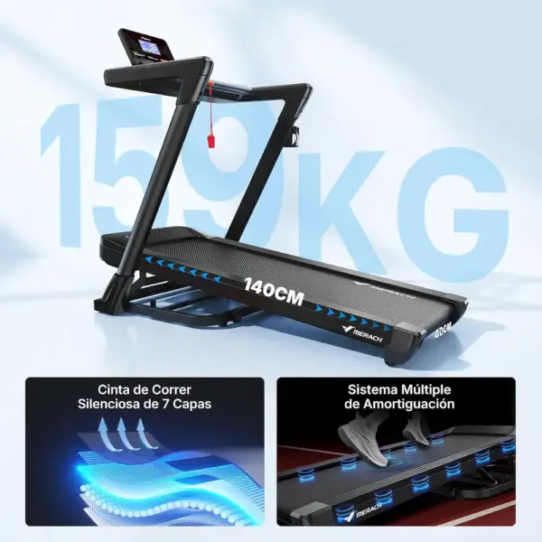 MERACH T31 - Cinta de correr con inclinación automática de 18 niveles — 5 MERACH T31 - Cinta de correr con inclinación automática de 18 niveles — 5