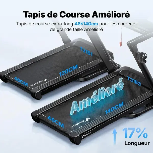 MERACH MR-T31B1 - Tapis de course T31, inclinaison automatique 18 % — 3 MERACH MR-T31B1 - Tapis de course T31, inclinaison automatique 18 % — 3
