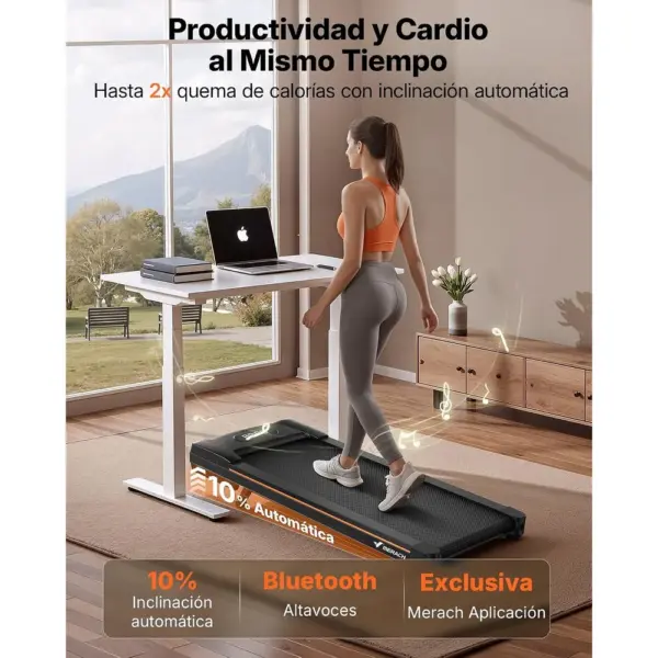 MERACH MR-T25 - Walking pad con altavoz Bluetooth e inclinación — 2 MERACH MR-T25 - Walking pad con altavoz Bluetooth e inclinación — 2