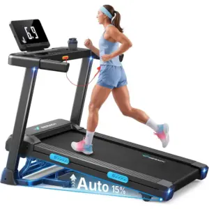 MERACH T12 - folding treadmill, 15% auto incline — 1