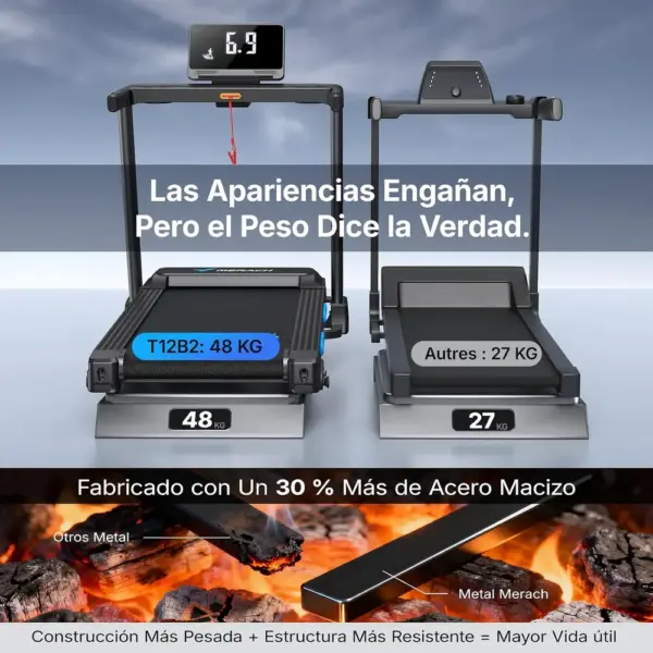 MERACH T12 - Cinta de correr plegable con inclinación del 15 % — 2 MERACH T12 - Cinta de correr plegable con inclinación del 15 % — 2