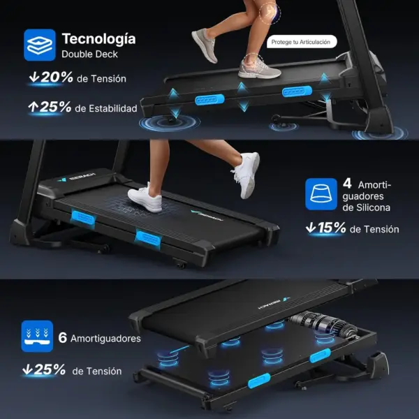 MERACH T12 - Cinta de correr plegable con inclinación del 15 % — 4 MERACH T12 - Cinta de correr plegable con inclinación del 15 % — 4