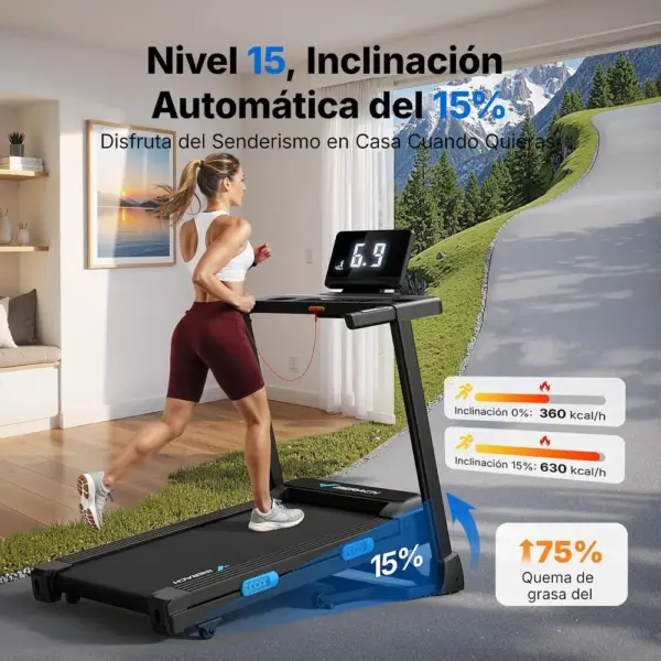 MERACH T12 - Cinta de correr plegable con inclinación del 15 % — 5 MERACH T12 - Cinta de correr plegable con inclinación del 15 % — 5