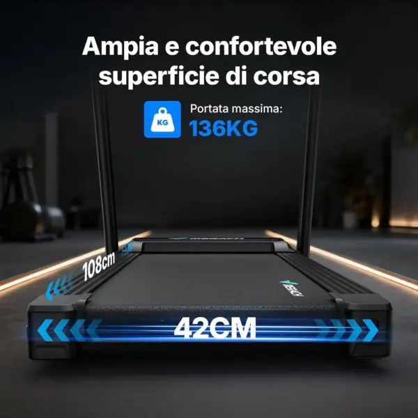 MERACH MR-T12B2 - Tapis roulant pieghevole con inclinazione 15% — 3 MERACH MR-T12B2 - Tapis roulant pieghevole con inclinazione 15% — 3