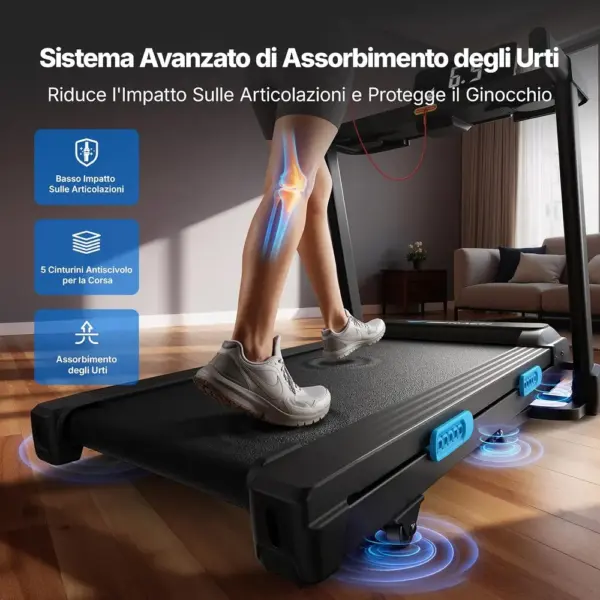 MERACH MR-T12B2 - Tapis roulant pieghevole con inclinazione 15% — 4 MERACH MR-T12B2 - Tapis roulant pieghevole con inclinazione 15% — 4