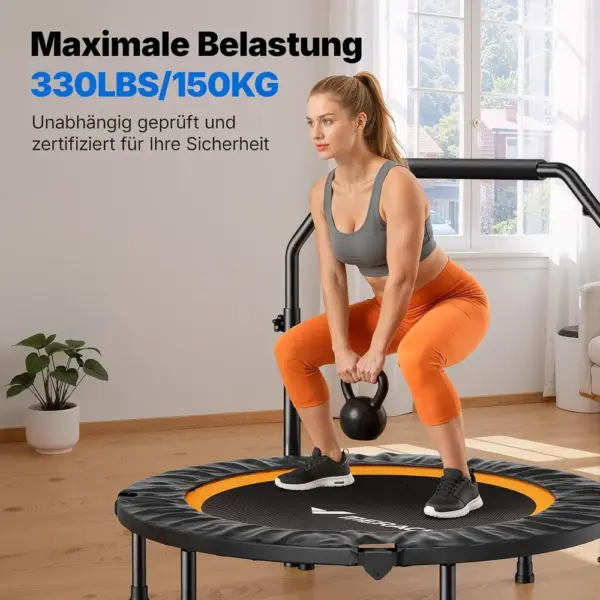 MERACH MR-2420B1 - Klappbares Fitness-Trampolin 102 cm mit Griff — 4 MERACH MR-2420B1 - Klappbares Fitness-Trampolin 102 cm mit Griff — 4