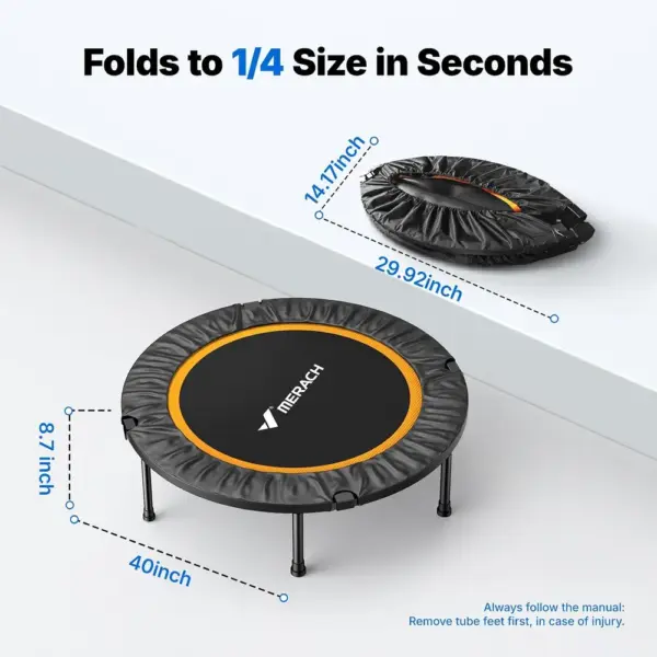 MERACH MR-2420 - foldable mini trampoline — 3 MERACH MR-2420 - foldable mini trampoline — 3
