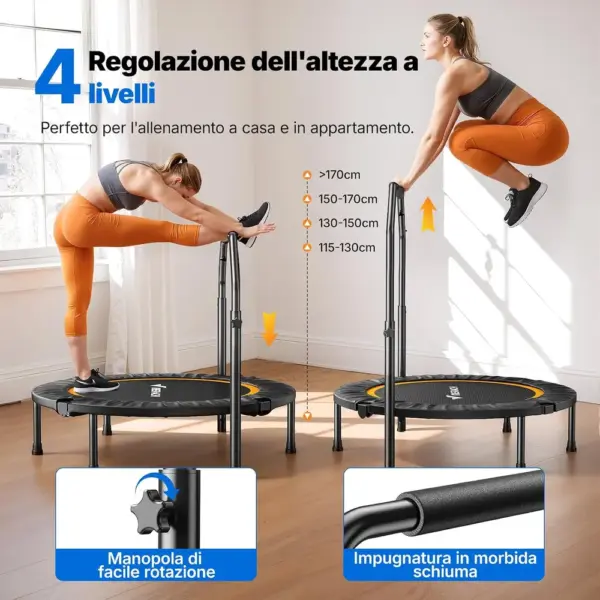 MERACH MR-2420B2 - Mini trampolino elastico pieghevole — 2 MERACH MR-2420B2 - Mini trampolino elastico pieghevole — 2