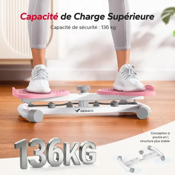 MERACH MR-2465W1 - Twist board à deux pédales avec élastiques — 3 MERACH MR-2465W1 - Twist board à deux pédales avec élastiques — 3