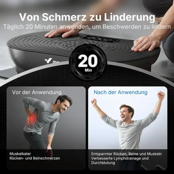 MERACH V33 Pro - Vibrationsplatte mit 99 Stufen und Touchscreen — 5 MERACH V33 Pro - Vibrationsplatte mit 99 Stufen und Touchscreen — 5