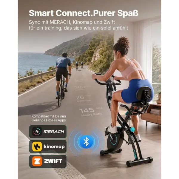 MERACH MR-S15B2 - Klappbarer 4-in-1-Heimtrainer mit 16 Magnetstufen — 2 MERACH MR-S15B2 - Klappbarer 4-in-1-Heimtrainer mit 16 Magnetstufen — 2