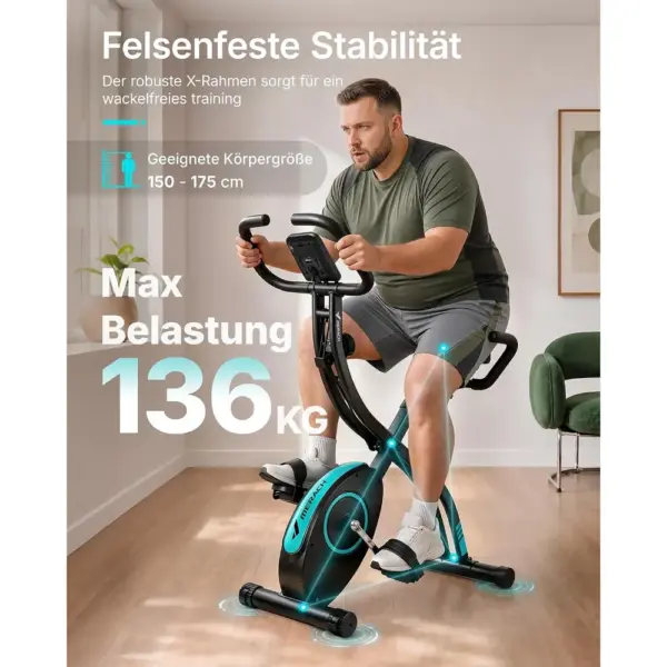 MERACH MR-S15B2 - Klappbarer 4-in-1-Heimtrainer mit 16 Magnetstufen — 5 MERACH MR-S15B2 - Klappbarer 4-in-1-Heimtrainer mit 16 Magnetstufen — 5
