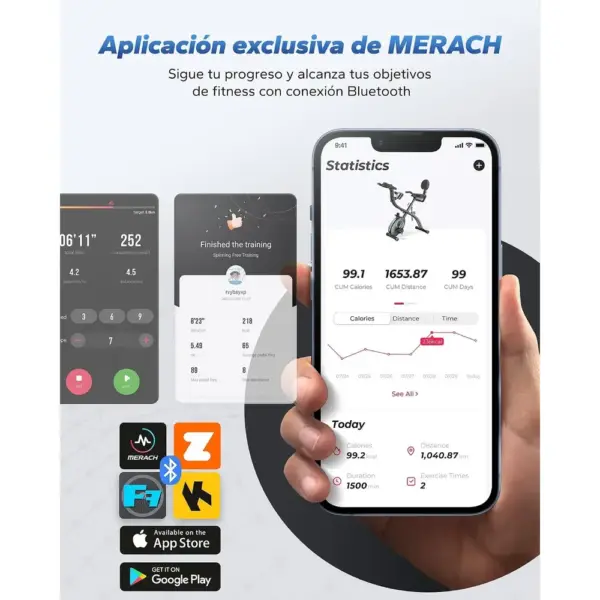 MERACH MR-S15B2 - Bicicleta estática plegable 4 en 1 — 2 MERACH MR-S15B2 - Bicicleta estática plegable 4 en 1 — 2